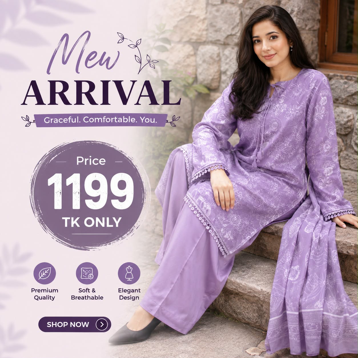 Purple Farshi Salwar